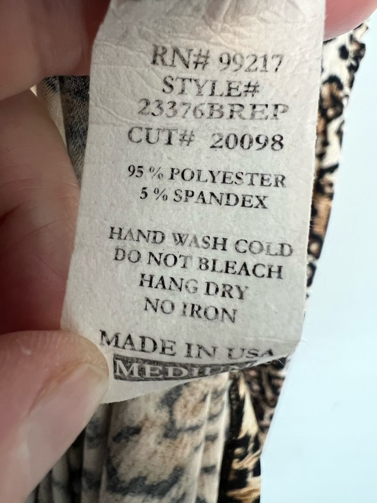 Moa Moa Leopard Print Maxi Dress - Size M - Boho Chic Summer Style - Picture 8 of 8